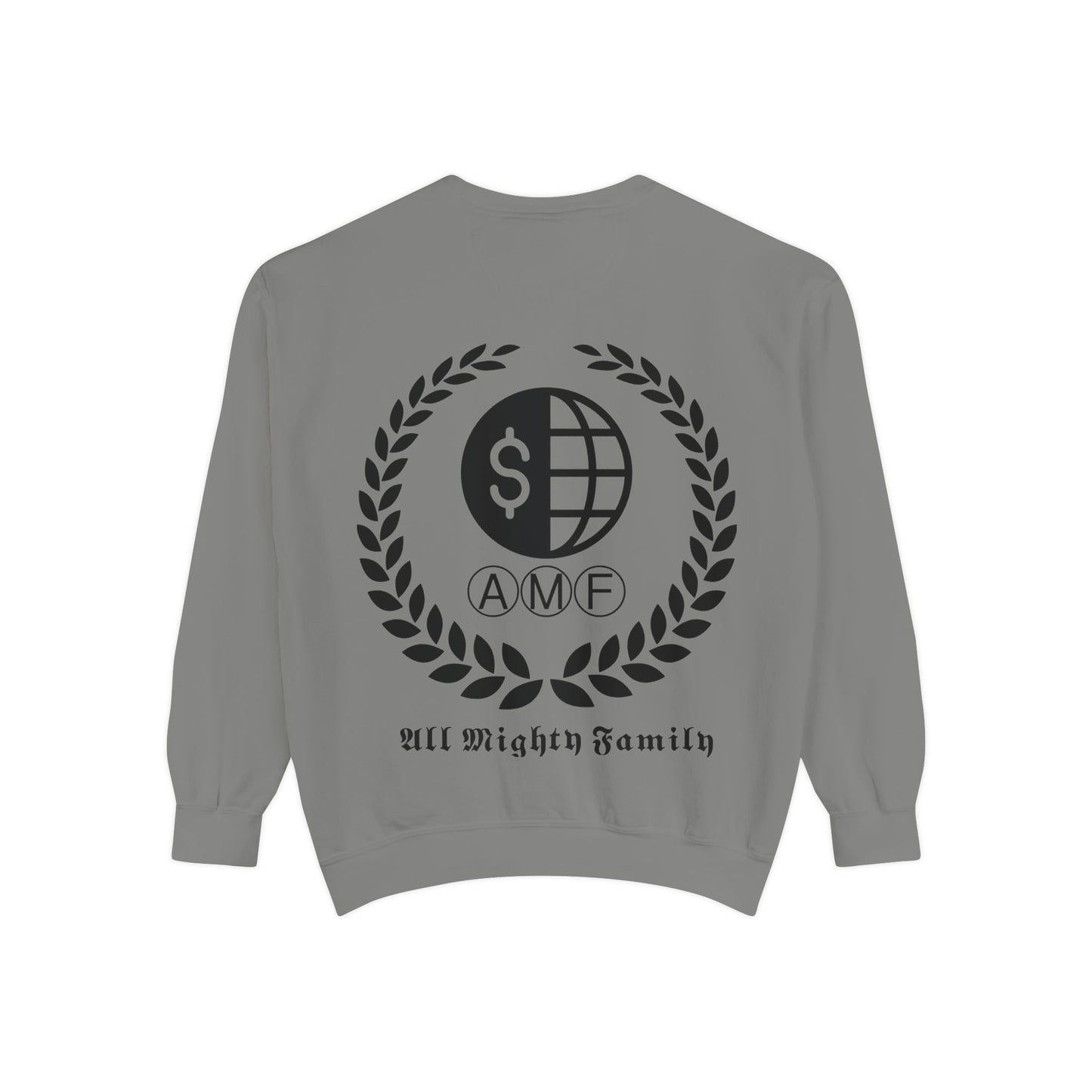 Skull Crest Sweatshirt — All Mighty Family Graphic Crewneck