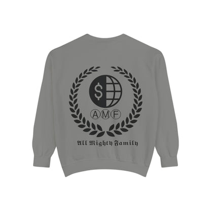 Skull Crest Sweatshirt — All Mighty Family Graphic Crewneck