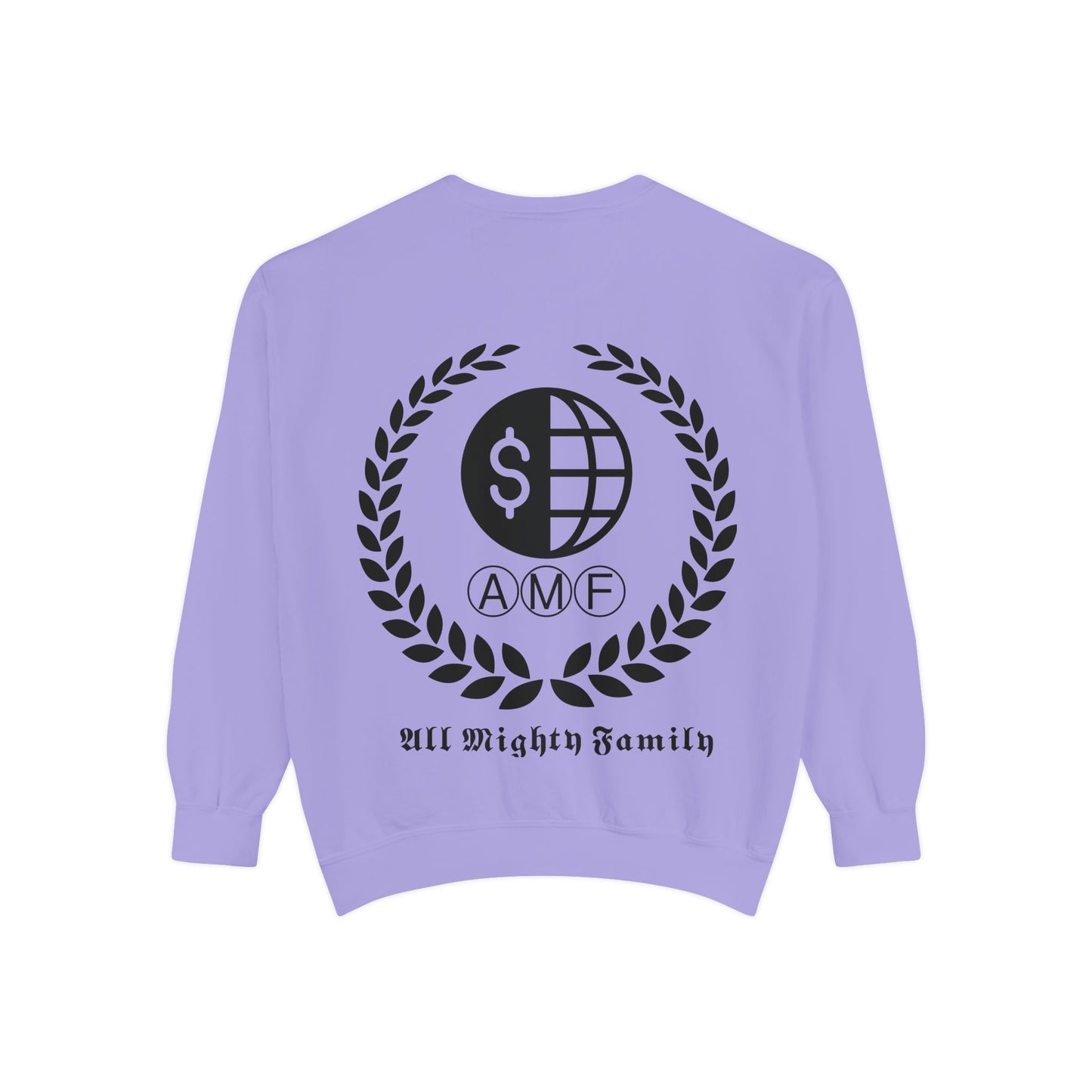 Skull Crest Sweatshirt — All Mighty Family Graphic Crewneck