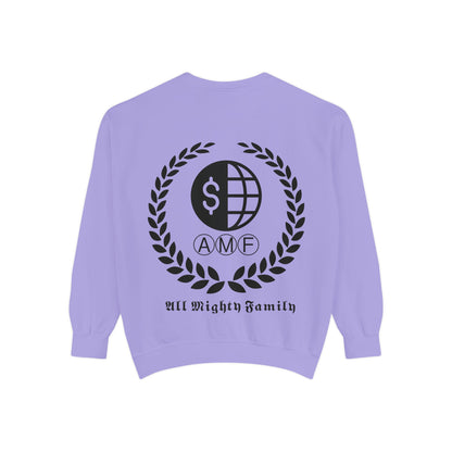 Skull Crest Sweatshirt — All Mighty Family Graphic Crewneck