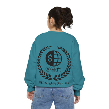 Skull Crest Sweatshirt — All Mighty Family Graphic Crewneck