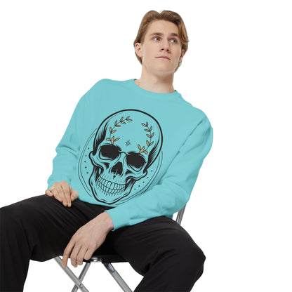 Skull Crest Sweatshirt — All Mighty Family Graphic Crewneck