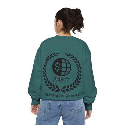 Skull Crest Sweatshirt — All Mighty Family Graphic Crewneck