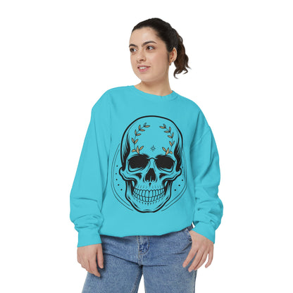 Skull Crest Sweatshirt — All Mighty Family Graphic Crewneck