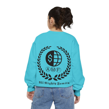 Skull Crest Sweatshirt — All Mighty Family Graphic Crewneck