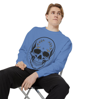 Skull Crest Sweatshirt — All Mighty Family Graphic Crewneck