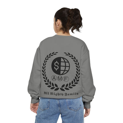 Skull Crest Sweatshirt — All Mighty Family Graphic Crewneck