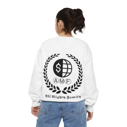 Skull Crest Sweatshirt — All Mighty Family Graphic Crewneck