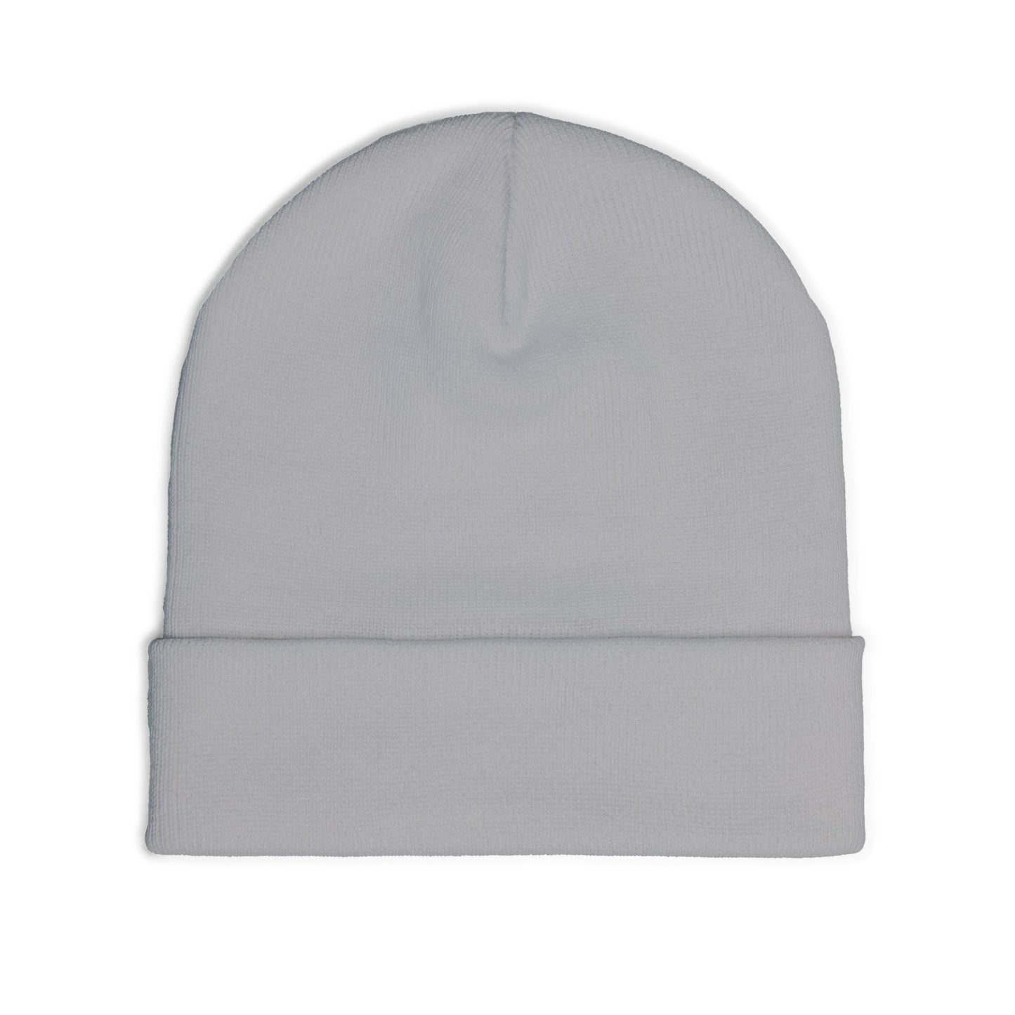 Embroidered Mystic Eye Knit Beanie — Purple & Gold Spiritual Winter Hat