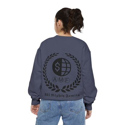 Skull Crest Sweatshirt — All Mighty Family Graphic Crewneck