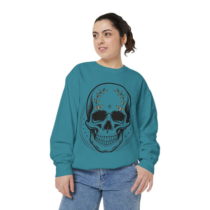 Skull Crest Sweatshirt — All Mighty Family Graphic Crewneck