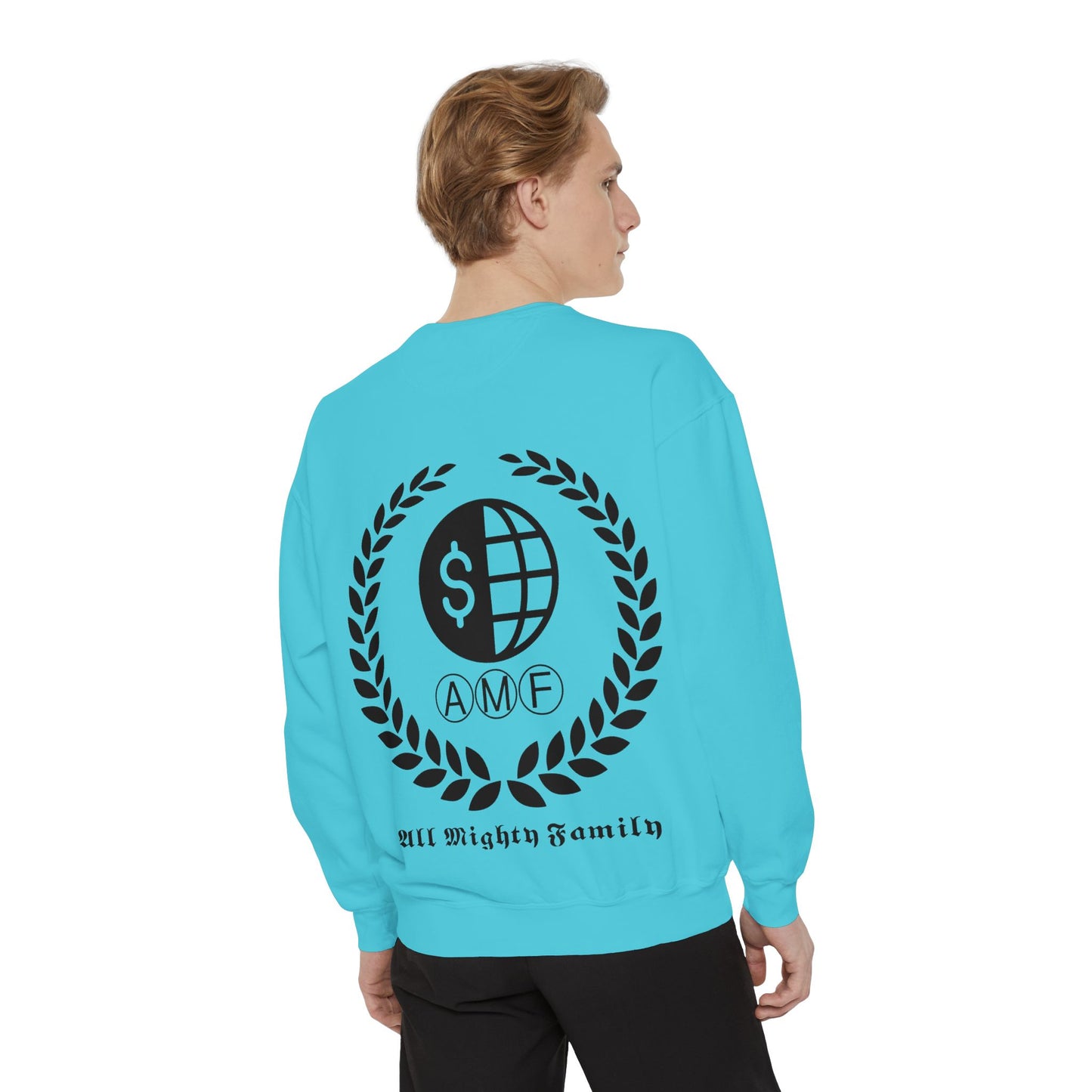 Skull Crest Sweatshirt — All Mighty Family Graphic Crewneck