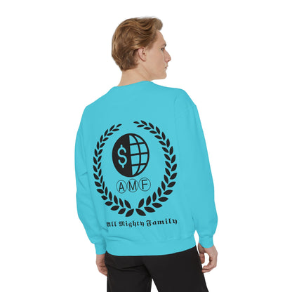 Skull Crest Sweatshirt — All Mighty Family Graphic Crewneck