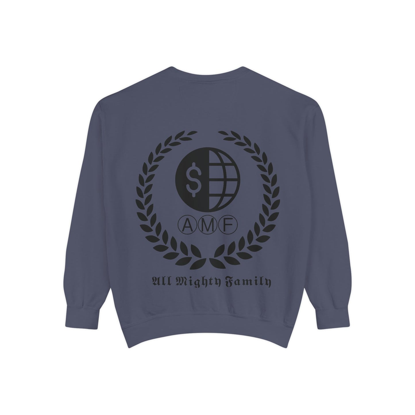 Skull Crest Sweatshirt — All Mighty Family Graphic Crewneck