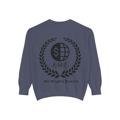 Skull Crest Sweatshirt — All Mighty Family Graphic Crewneck