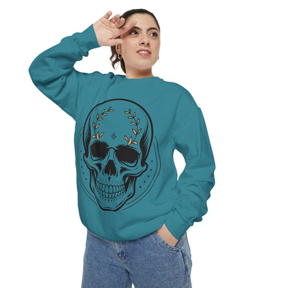 Skull Crest Sweatshirt — All Mighty Family Graphic Crewneck
