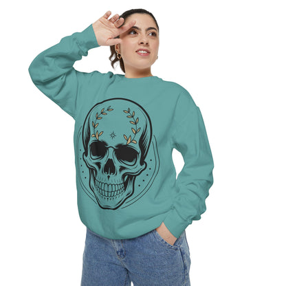Skull Crest Sweatshirt — All Mighty Family Graphic Crewneck