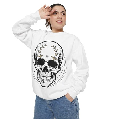 Skull Crest Sweatshirt — All Mighty Family Graphic Crewneck