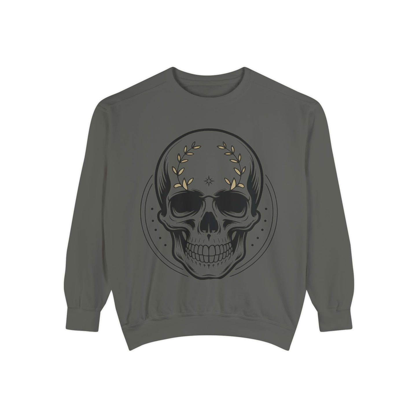 Skull Crest Sweatshirt — All Mighty Family Graphic Crewneck