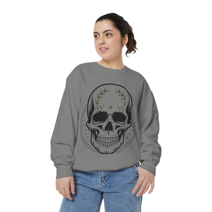 Skull Crest Sweatshirt — All Mighty Family Graphic Crewneck